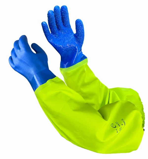 Den nya generationen Te' havs handskar har en oöverträffad mjukhet och en utmärkt passform. Helt enkelt den skönaste handsken att jobba med! Längd 60 cm Lång, mjuk handske 2 alternativ för greppytan: Fisk eller Sandy 2 alternativ för fodret: ofodrad eller termo